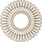 Ekena Millwork Cornelius Wood Fretwork Pierced Ceiling Medallion, Birch, 34"OD x 12 5/8"ID x 1/4"T CMWP34X0250CRBI - alternate 2
